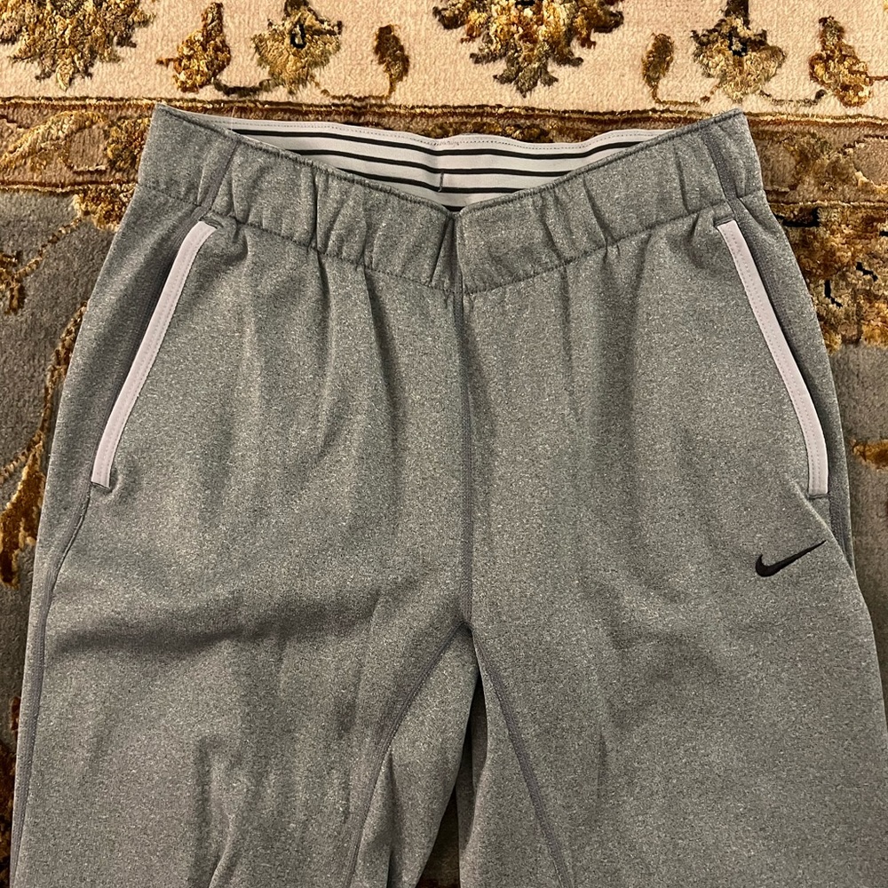 Grey Nike sweatpants